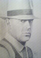 Drawing Lyijykynty piirrustus Bruce Willis